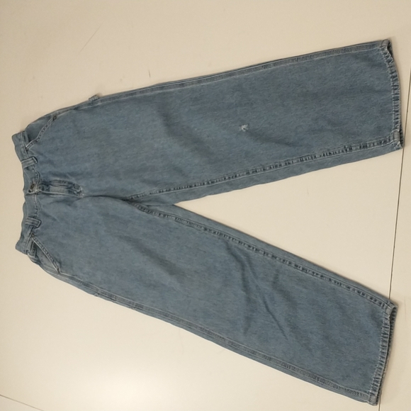 Vintage Lee Can't Bust Em Carpenter Denim Blue Jeans Women's 9 Long Measurements
